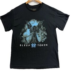 Sleep Token Band T Shirt M Black Graphic 2024 Licensed Metal Rock Tee